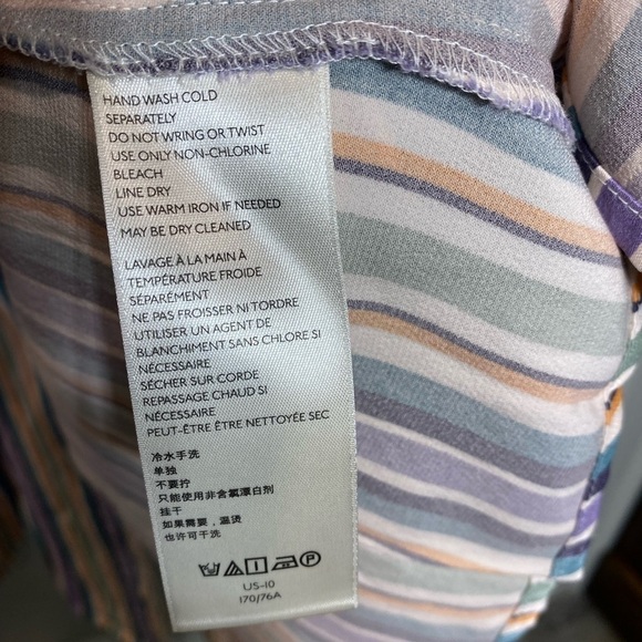 Anthropologie | Maeve Striped Button Freya Midi Skirt - Picture 8 of 10